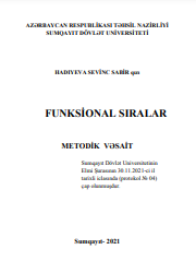 Funksional sıralar Metodik vəsait