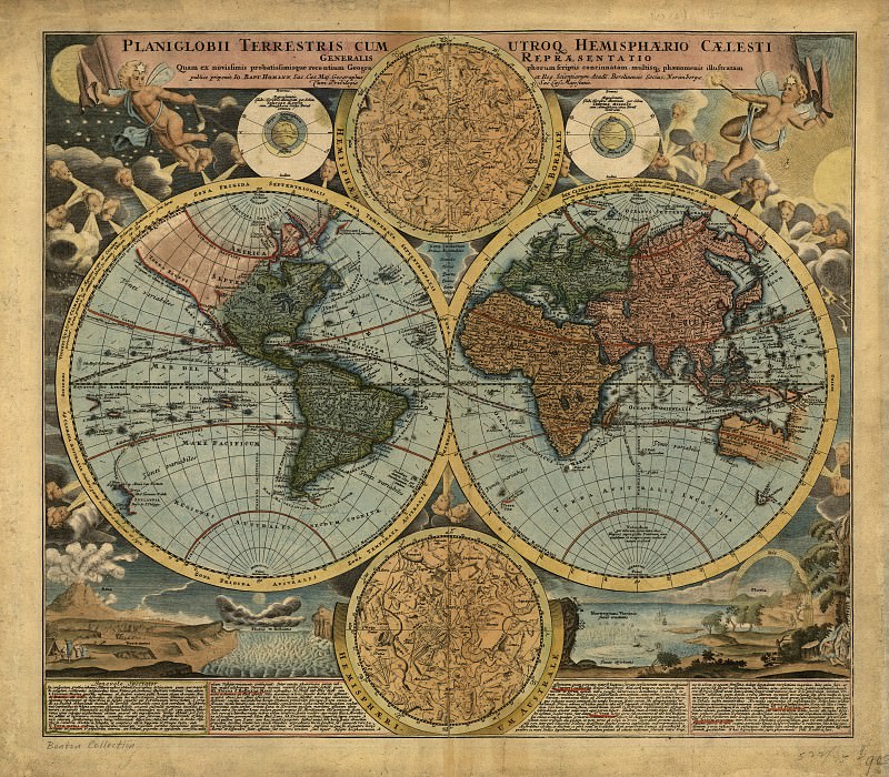 Dünya xəritəsi, 1716