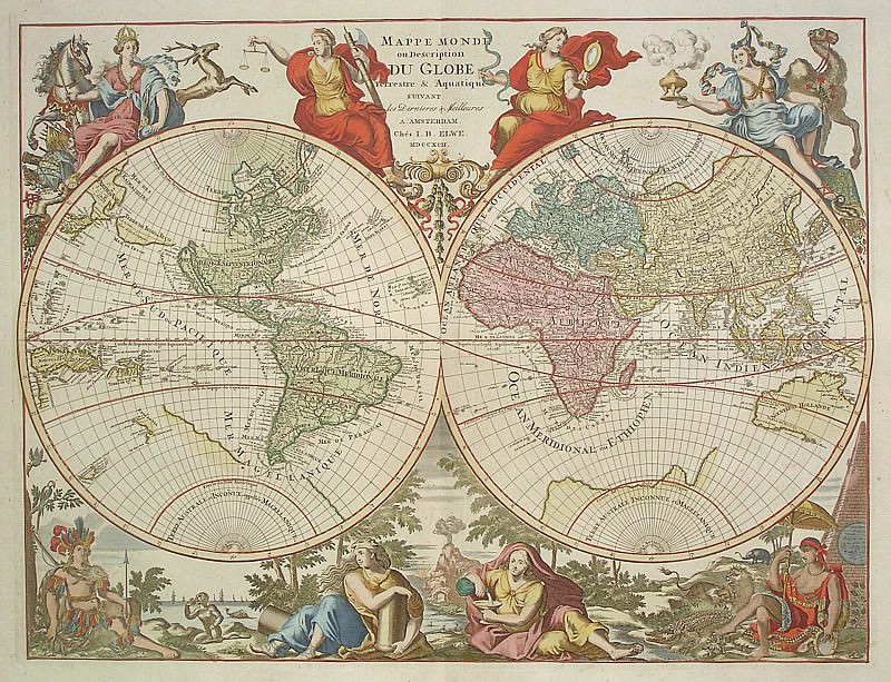 Dünya xəritəsi, 1792