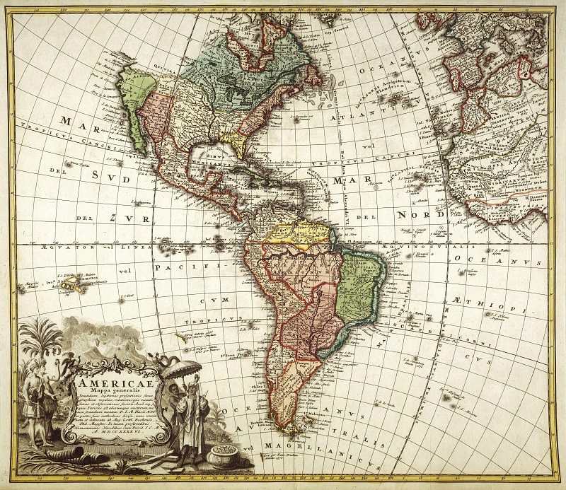 Şimali və Cənubi Amerika, 1746
