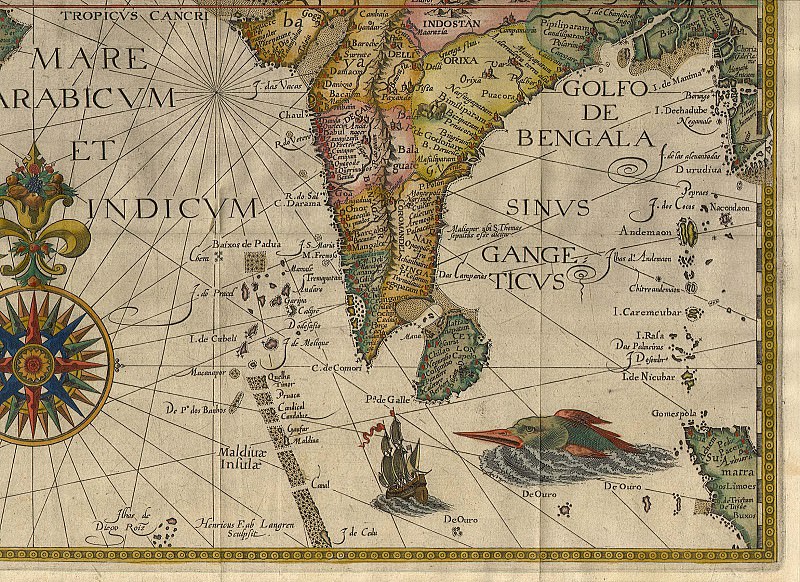 Yan van Linsxoten - Ərəbistan və Şərqi Hindistan, 1596