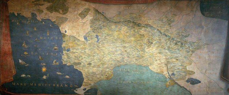 Toskana Böyük Hersoqluğunun xəritəsi, 1589