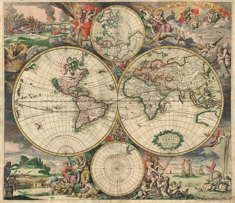 Dünya xəritəsi 1689