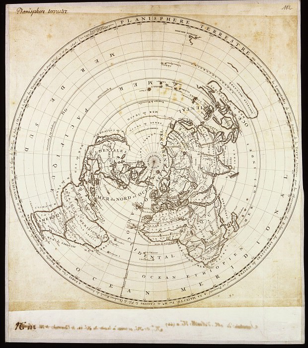 Yer kürəsinin Planisferi, 1696