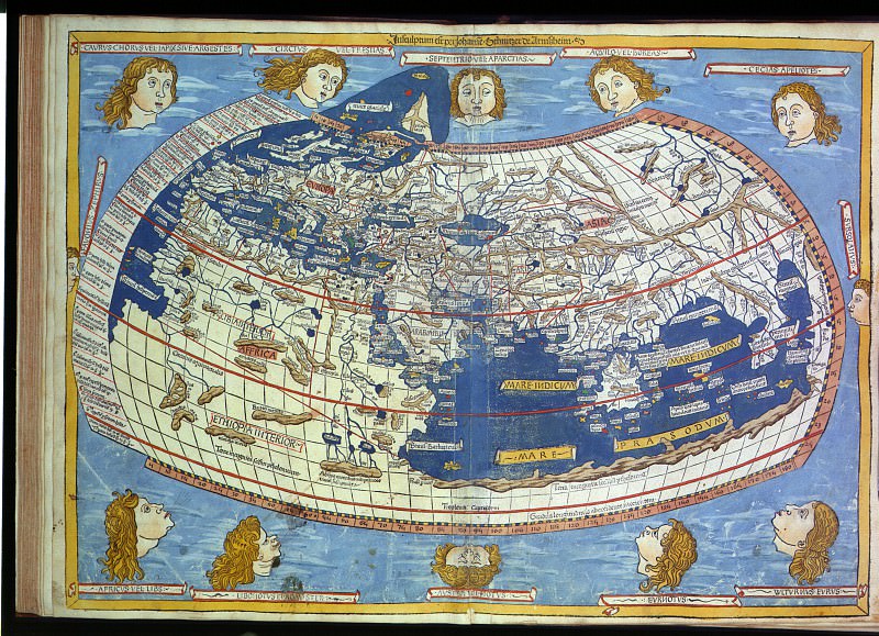 Ptolemeyə aid edilən dünya xəritəsi
