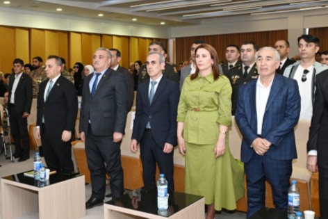 "Aprel döyüşlərinin son şəhidi polkovnik-leytenant Sənan Axundovun xatirəsi anılıb"
