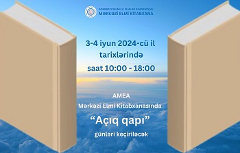 "Mərkəzi Elmi Kitabxana kitabsevərləri “Açıq qapı” günlərinə dəvət edir"