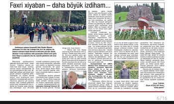 "AMEA Mərkəzi Elmi Kitabxanasının baş direktoru, professor Məmməd Əliyev: \" Hər zaman ümummilli liderin pərəstişkarı ol