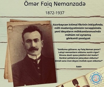 "MEK Ömər Faiq Nemanzadənin anadan olmasının 150 illiyinə həsr olunmuş virtual sərgini təqdim edir"
